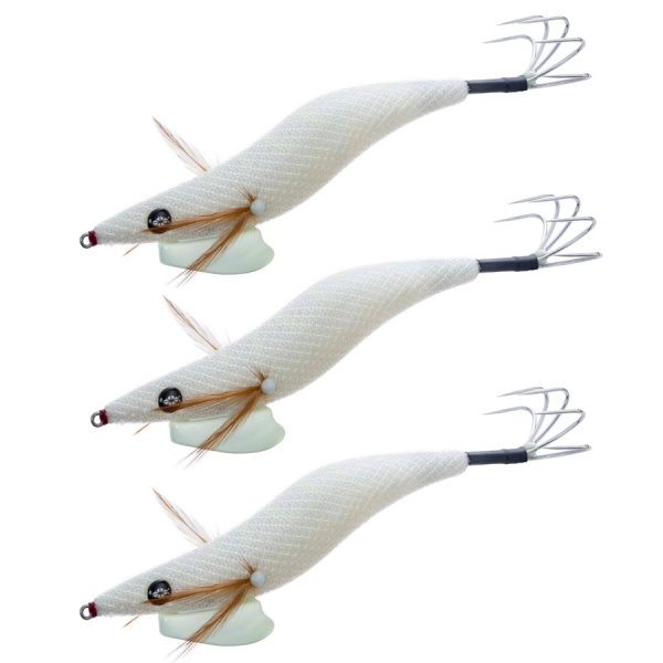 タコの餌木(夜光ホワイト3本セット)